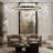 Wagon Wheel Chandelier With Crystal Shade-271068628-287412096