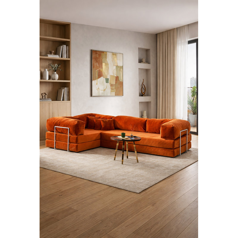 Canapé modulaire en L Terracotta, Terra Cotta