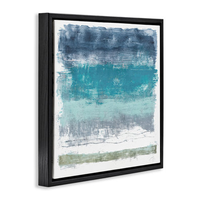 «Beachy Tone Abstraction», art mural encadré flottant par Filippo Ioco