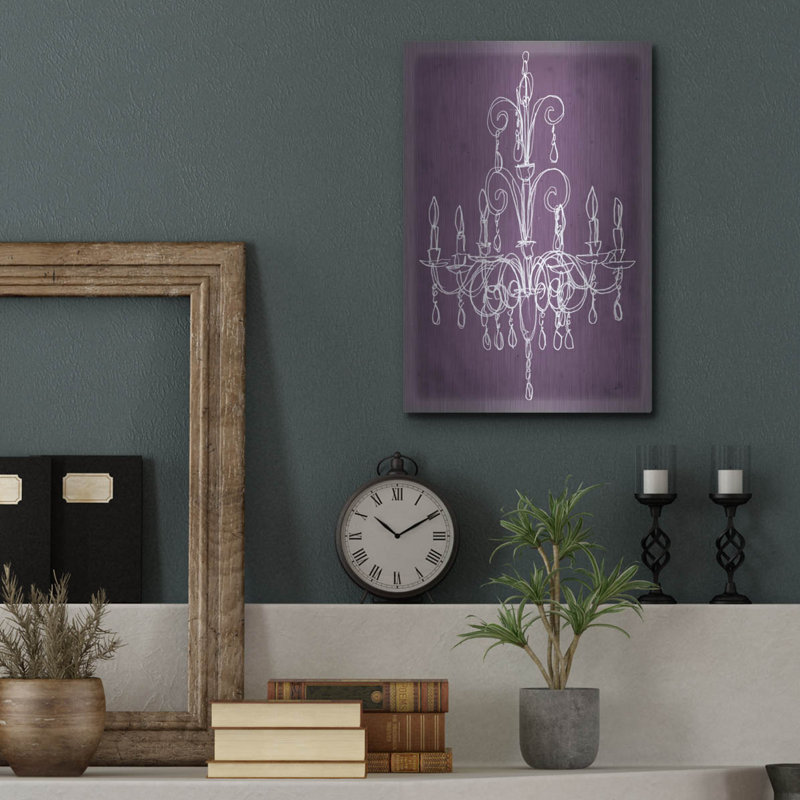 «Plum Chandelier S Croquis 2» par Ethan Harper, H 16 po x l 12 po