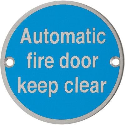 Amarionna Automatic Fire Door Keep Clear