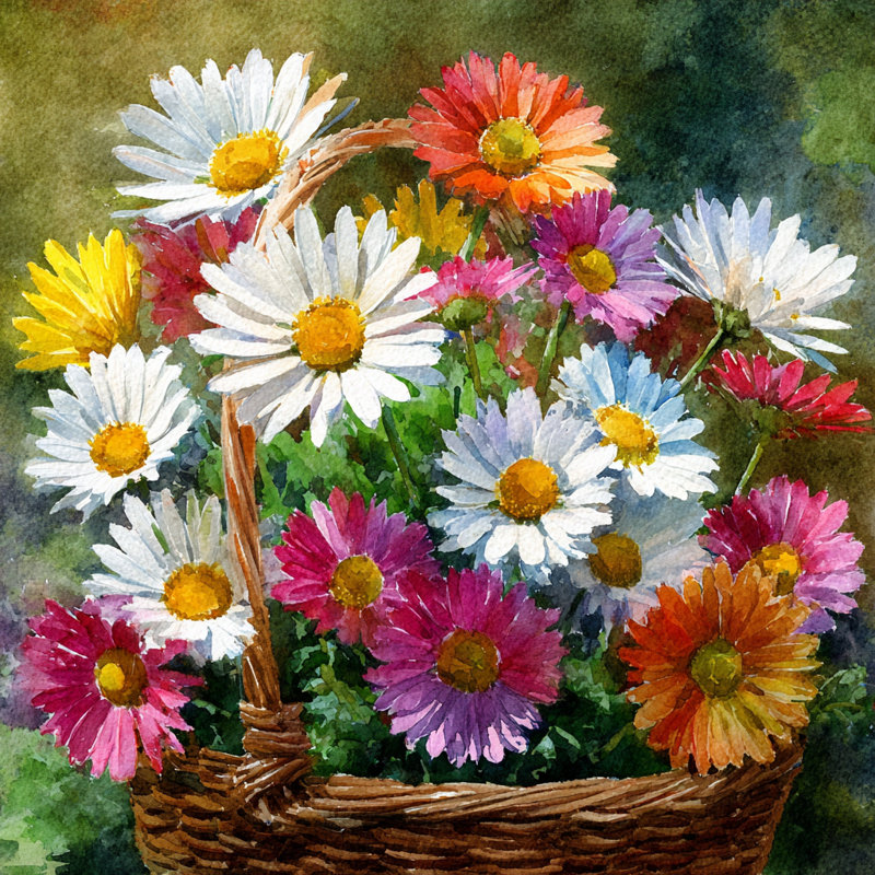 «Painterly Petal Study», art mural sur toile, L 20 po x H 20 po x P 1,5 po