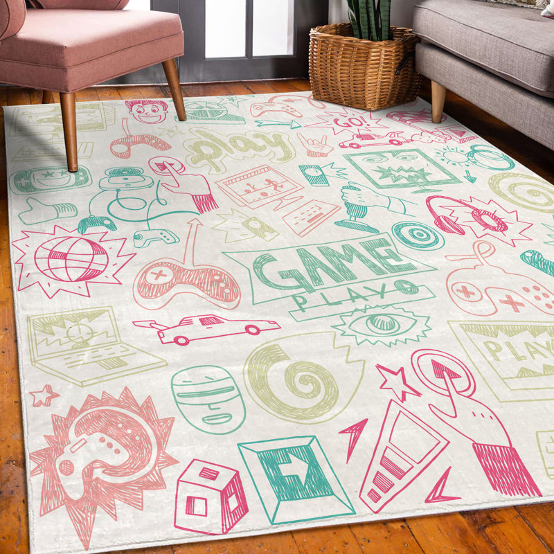 Tapis décoratif Tamarind, Rectangle 4 pi x 5 pi 5 po