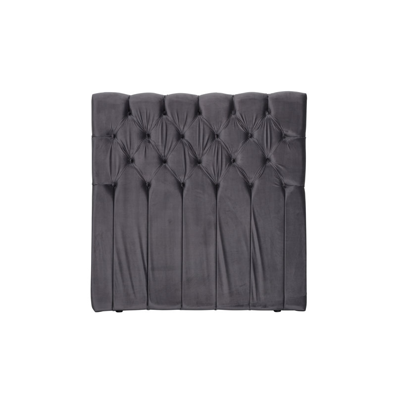 Bryoni Upholstered Headboard, Dark Grey, Small Double (4')