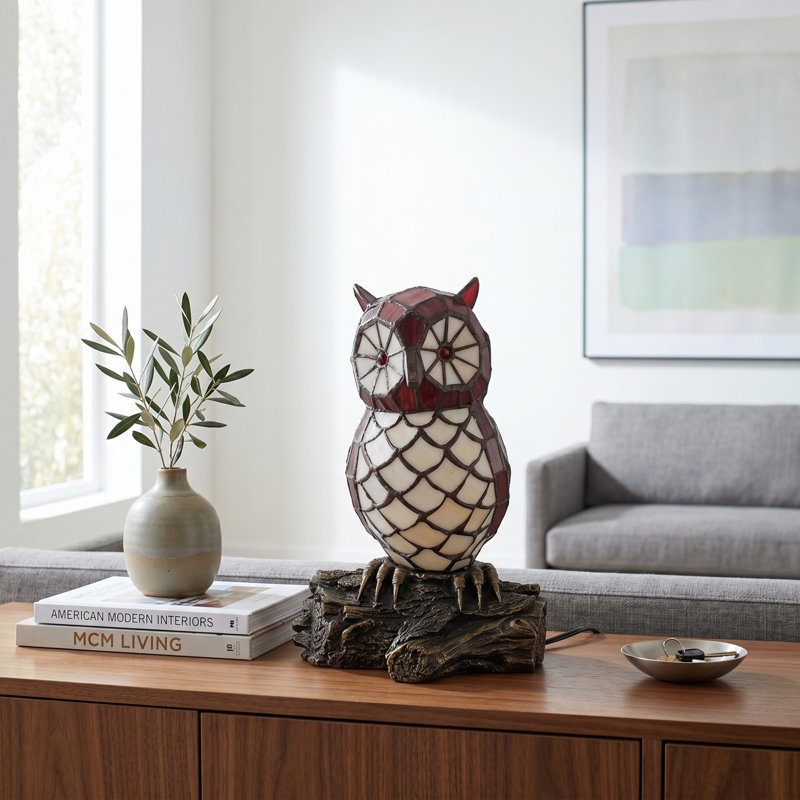 Lampe de table Tiffany Style Owl