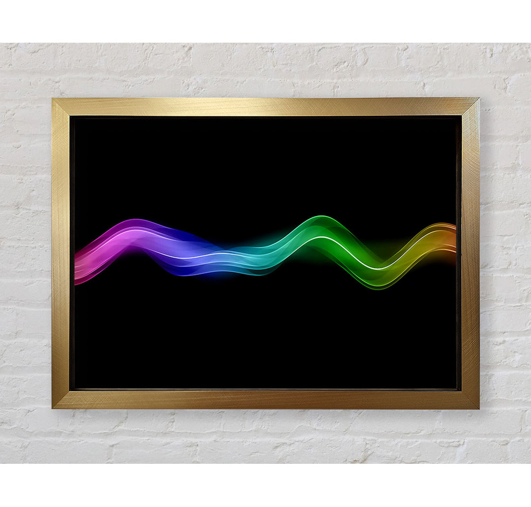 Gerahmtes Wandbild Rainbow Wave