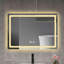 Miroir lumineux de salle de bain - interrupteur antibrouillard, surface lisse, performance durable, revêtement en aluminium, stabilité à long terme