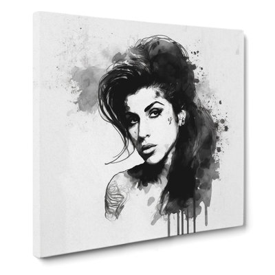 Amy Winehouse Ink Wash - No Frame Print