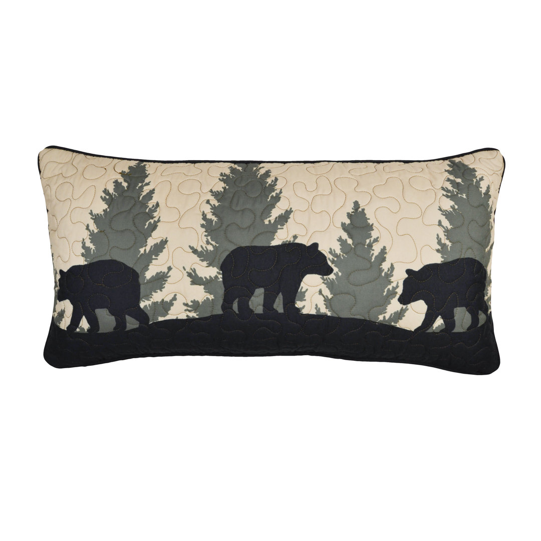 Bear Walk Plaid Lumbar Pillow Donna Sharp