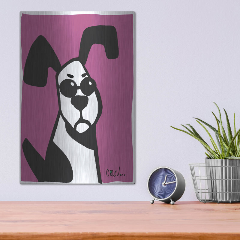 «Dog On Purple» par Irena Orlov, H 16 po x l 12 po