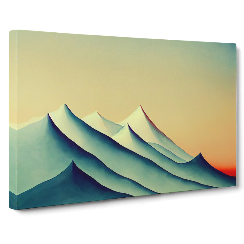 Edgy Mountains - Wrapped Canvas, 35cm H x 50cm W x 3cm D