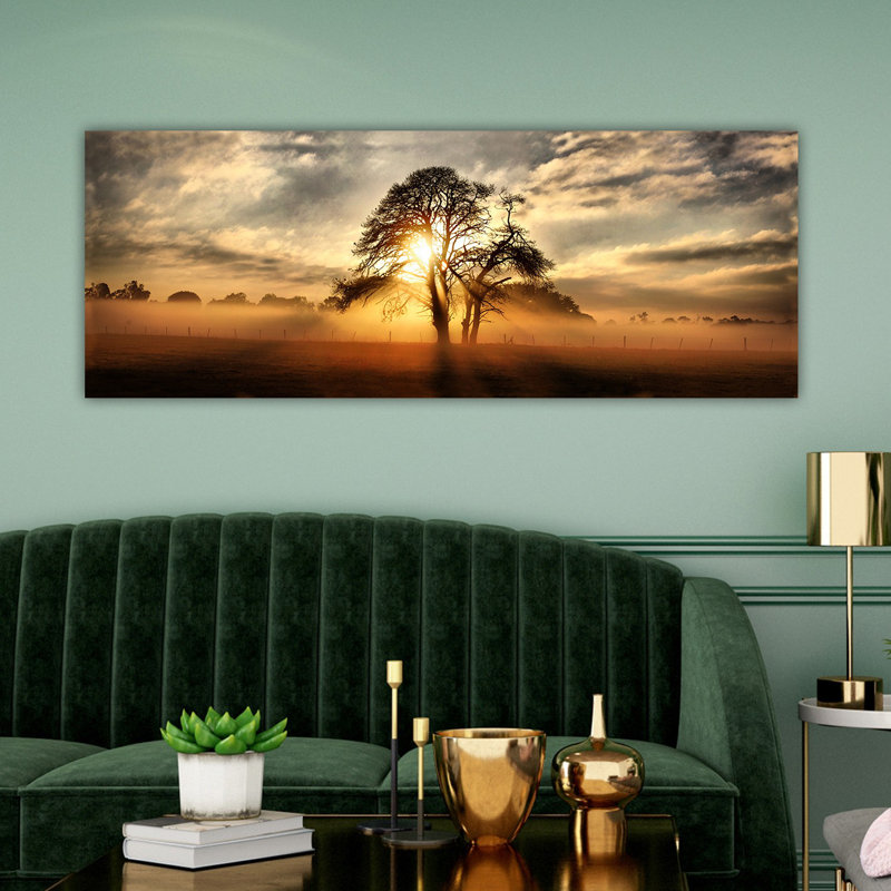 Superbe peinture sur toile décorative, 11,8 po x 31,5 po | 100% toile, encadrée avec un cadre 100% bois (épaisseur: 1,6 po) | Parfait pour la décoration intérieure, le salon et le bureau, élégant et accrocheur