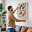 Koi in Motion Japandi - Wrapped Canvas-1888597288-1888597301