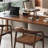 Modern High-end Walnut Solid Wood Rectangular Desk-1362181461