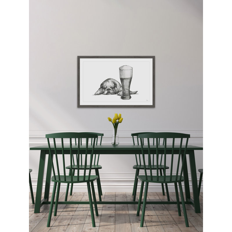 Too Tired To Drink II by Eyre Tamey - Single Picture Frame Print, 30cm H x 45cm W