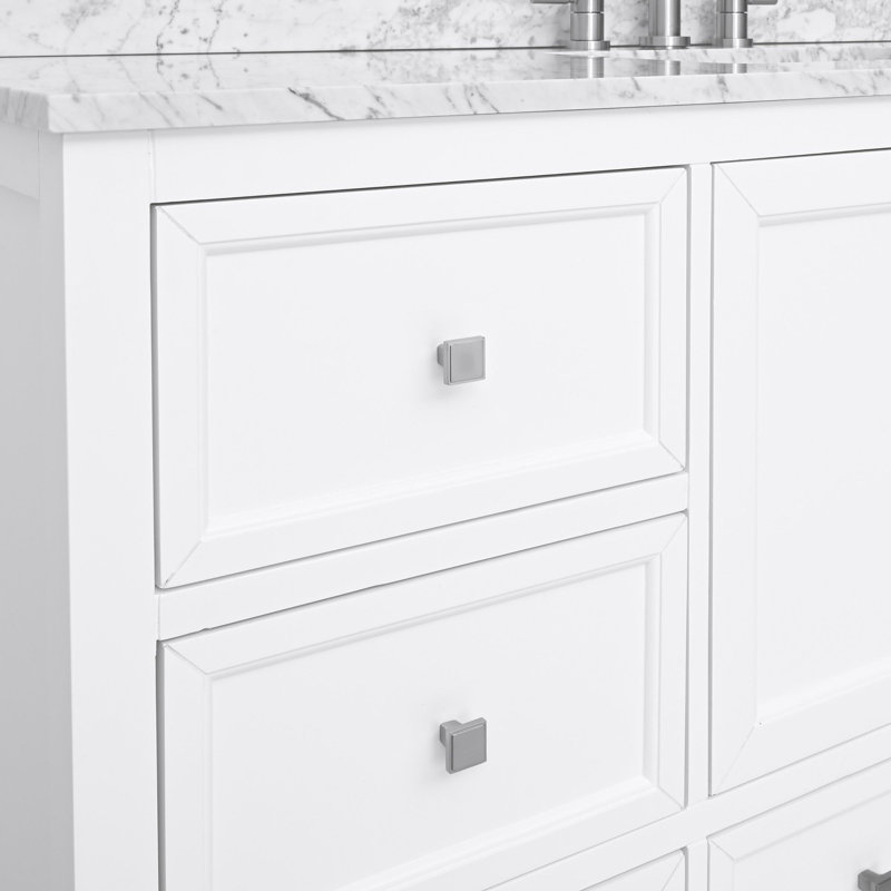 Everette 61'' W Single Vanity, White