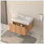 Meuble-lavabo flottant 30 po avec lavabo intégré-668749789