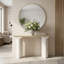Sagebrook Home 47" Sardi Travertine Top Console Table, Neutral Tones - Elegant Consoles And Cabinets