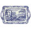 Grand plateau de table en mélamine bleu italien Pimpernel 18,9 po x 11,6 po