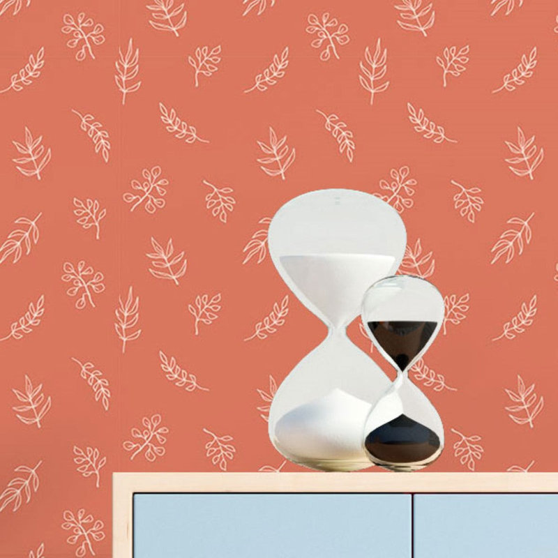 Rouleau de papier peint adhésif L 8,5 pi x l 24 po Tocci Minimalist Leaves