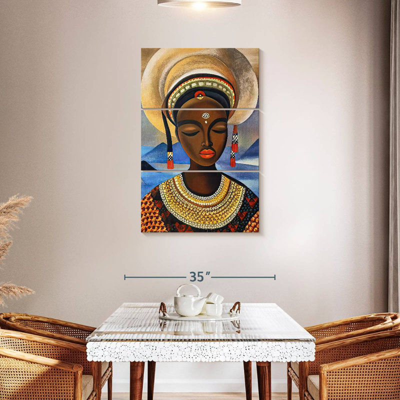 Leisha majestueuse beauté africaine, H 45 po x l 28 po
