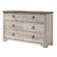 Commode 6 tiroirs style vieilli 1Pc