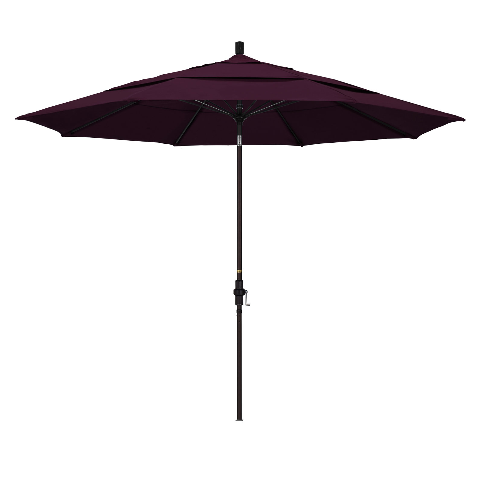 Brent 132'' Sunbrella® Outdoor Umbrella, Purple Performance