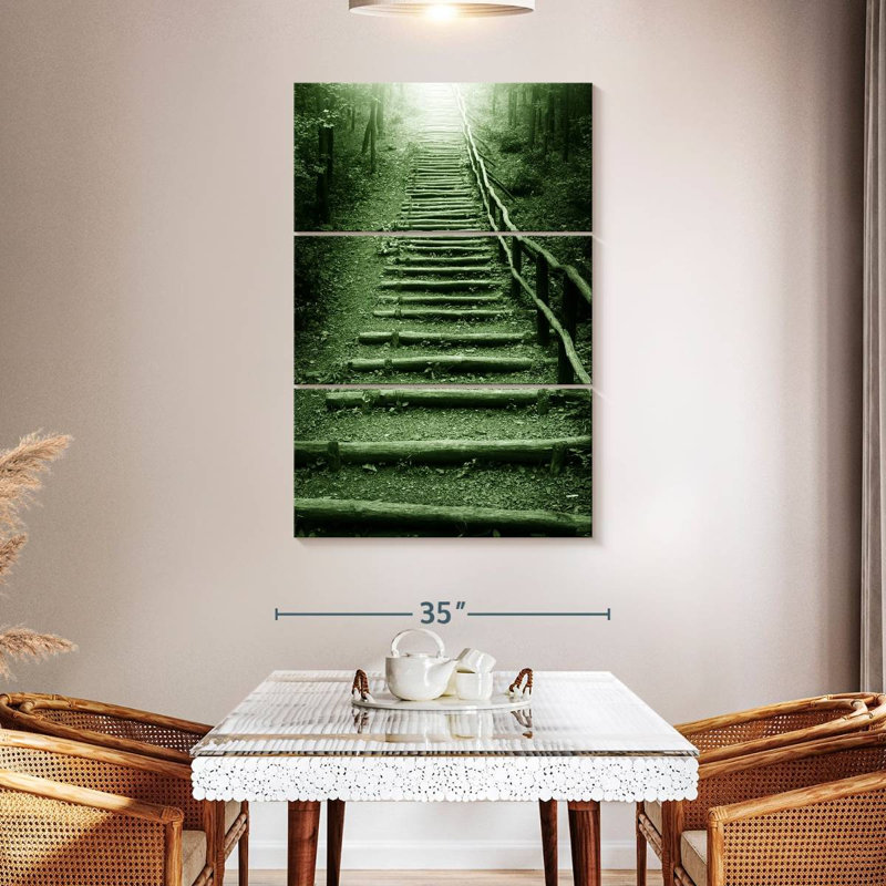 Lilie Forest Staircase, 50" H x 32" W