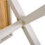 Table de salle à manger en teck avec structure en acier beige, table de patio rectangulaire de 55,12 po avec pieds en forme de X, résistante aux intempéries pour la cour, le jardin, la terrasse et la piscine