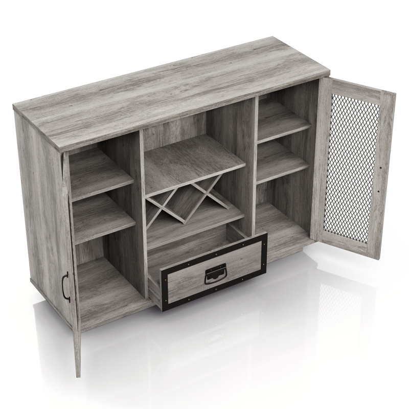 Vrotian 47.32'' Sideboard, Vintage Gray Oak