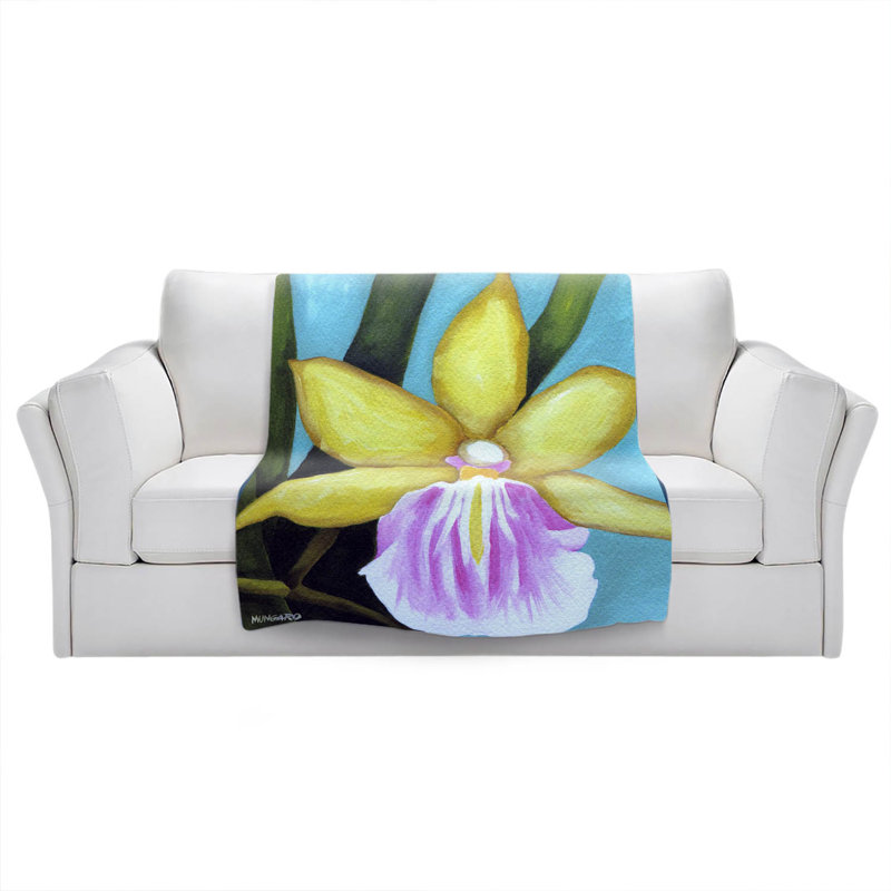 Couverture orchidée pâle , 51 po x 60 po