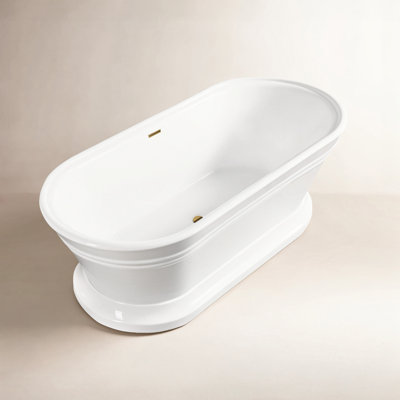 Athena 59" Freestanding Soaking Acrylic Bathtub