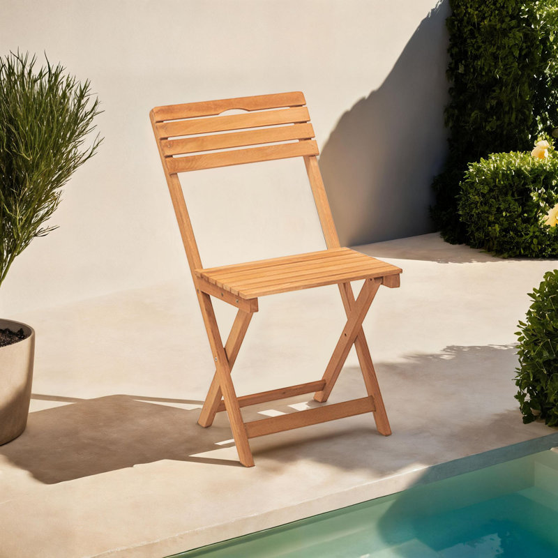 Ambrea Wood Folding Chair