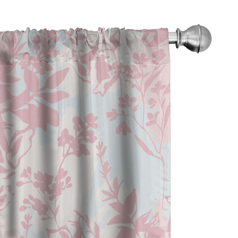 Bahi Semi Sheer Curtain Pair, 28" W x 63" H