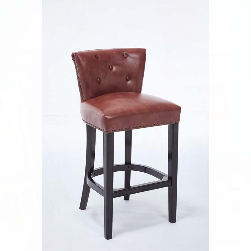 Faux Leather Bar Stools