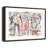 Borchard 'Figures in Motion' Framed Acrylic Painting Print