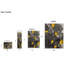 Tapis jaune à motif abstrait Richawara-500042249