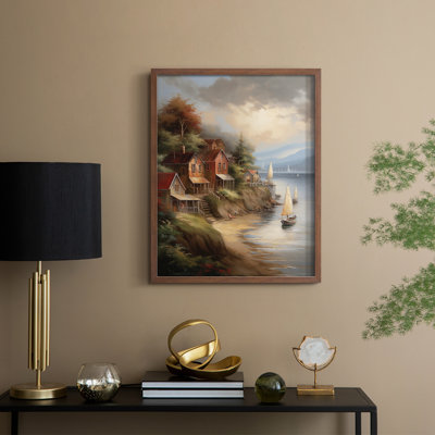 «LANDSCAPES Series CCLxx III», reproduction encadrée - bois massif