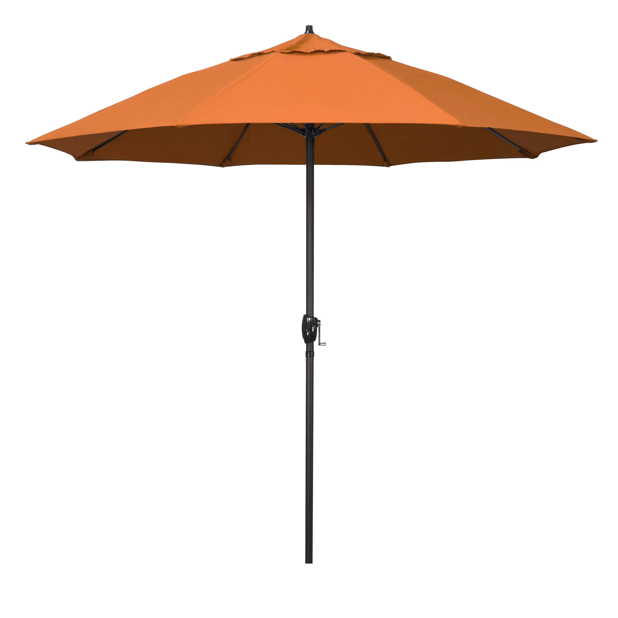 Deshaun 9' Market Sunbrella® Umbrella, Canvas Tangerine Sunbrella® Canvas