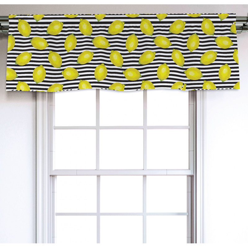 Sateen Ruffled Window Valance