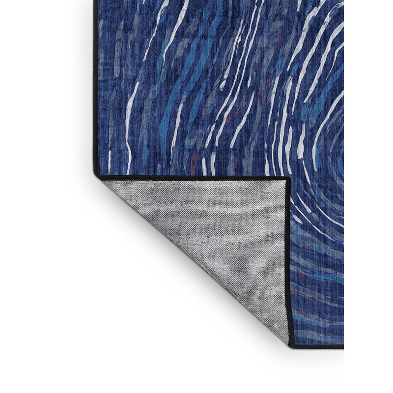 Machine Washable Gray Area Rug, Rectangle 5' x 7'