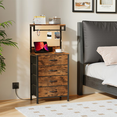 38.5 cm W Bedside Table
