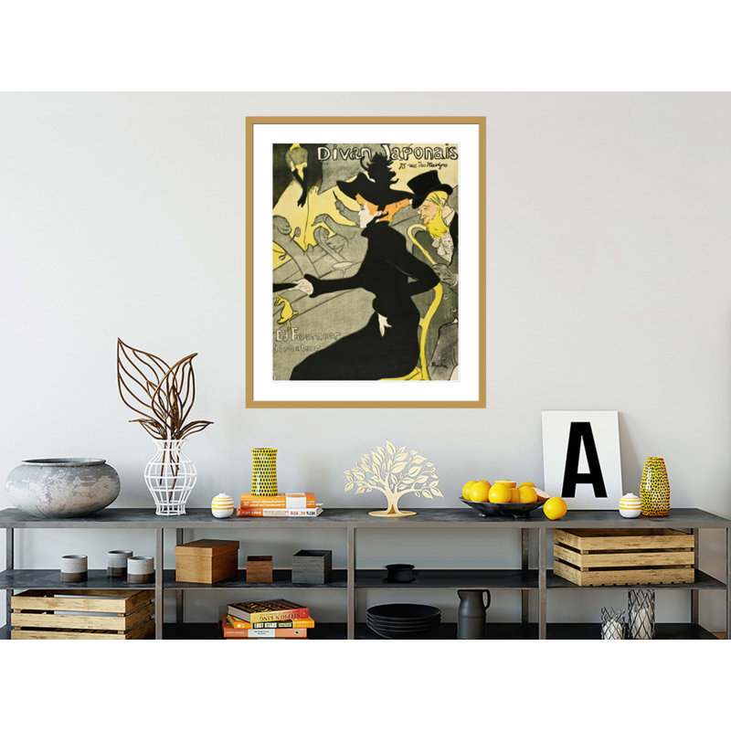 «Divan japonais» par Henri de Toulouse-Lautrec, impression giclée sur cadre, H 40,67 po x l 33,5 po