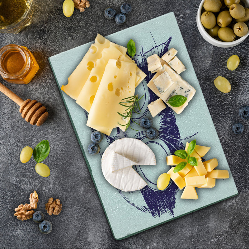 Planche à découper en verre trempé Ambesonne