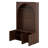 Hall Tree Entryway Organizer, Seat Bench With 3 Cabinets, Adjustable Shelves, Arched Coat Rack With 4 Golden Hooks, Top Cubby-987085761