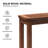 45-Inch Solid Wood Backless Patio Bench