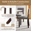 Ensemble de 4 chaises de salle à manger en bois Lark Manor ™ avec assise et dossier rembourrés en bois d'acacia