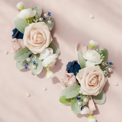 2 pièces fleurs de mariage, fleurs artificielles