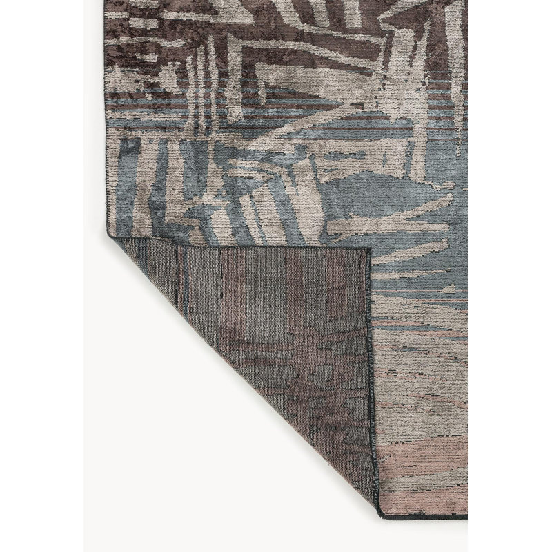 Tapis contemporain à imprimé animalier, Rectangle 6 pi 7 po x 8 pi 3 po