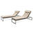 Sameko Aluminum Frame Outdoor Chaise Lounge Set with Sunbrella® Cushions-70958162-31717319